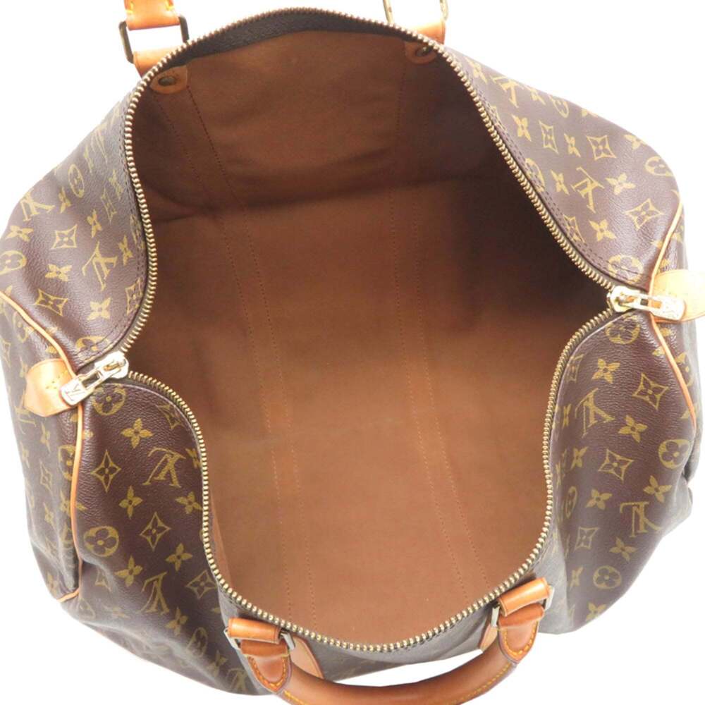LOUIS VUITTON Brown Monogram Keepall 50 Boston Bag - Picture 6 of 9